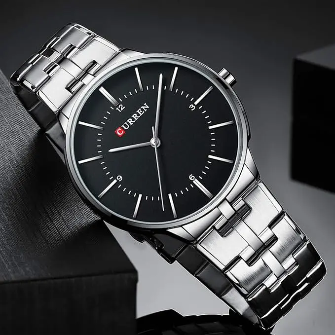 Часы наручные Curren 8321 Silver Black Silver (18687) - фото 3