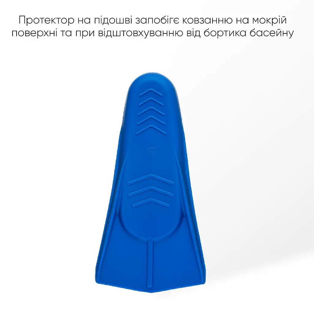 Короткі ласти для тренування в басейні Renvo Frio із закритою п'ятою синій розмір 39-41 (SF100-04 39-41) - фото 4