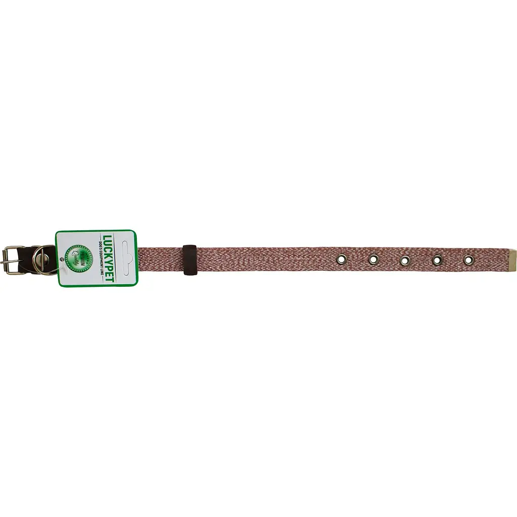 Нашийник одинарний Lucky Pet Melange, 30-40х2 см, коричневий - фото 2