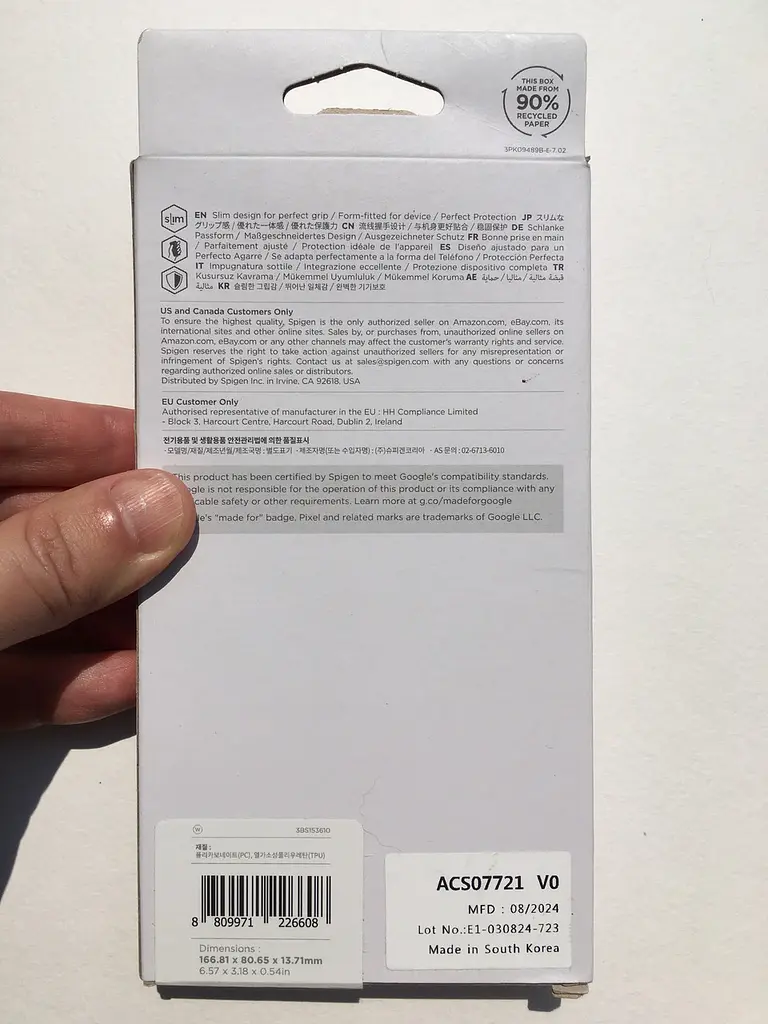 Чохол протиударний Spigen Ultra Hybrid для Google Pixel 9 Pro XL (6.8") Crystal Clear ACS07721 - фото 4