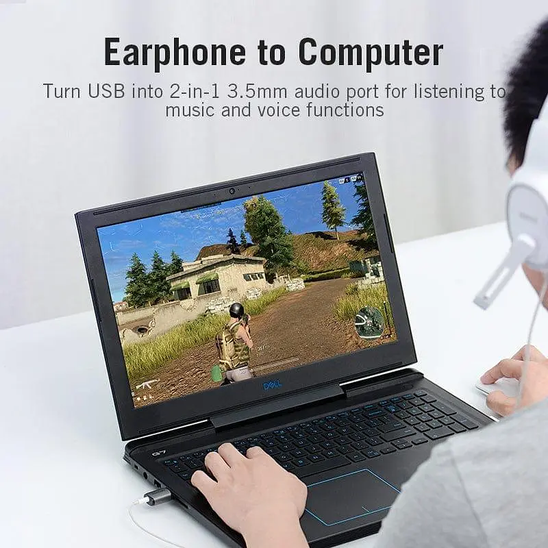 Звукова карта USB AUX jack, TRRS Metal (OMTP-CTIA) Vention сіра - фото 5