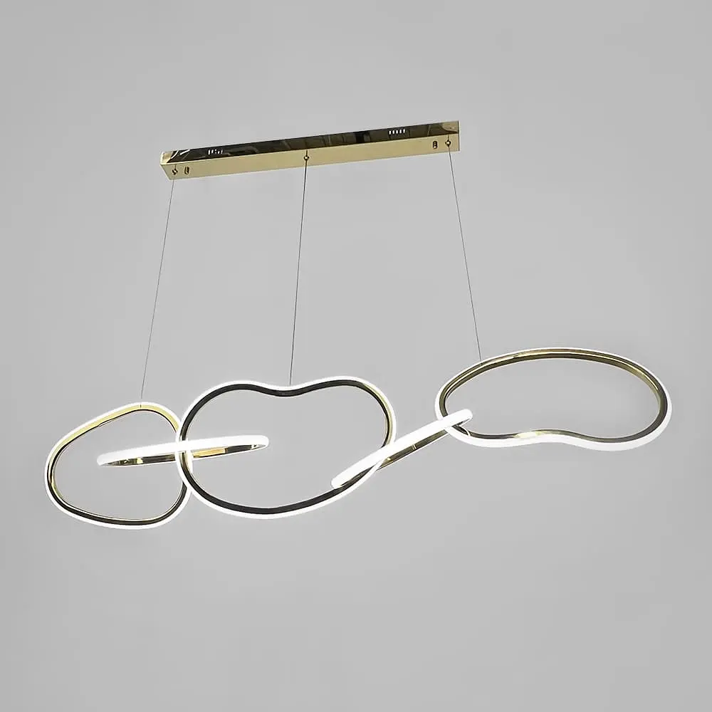 Эффектная удлиненная латунная люстра в корпусе 120х30 см Ст. AA242/5 Titanium | Line F - фото 5