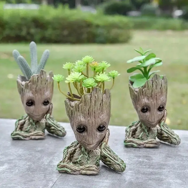 Горщик для квітів та канцелярії Грут Groot G1 + кругла підставка - фото 7