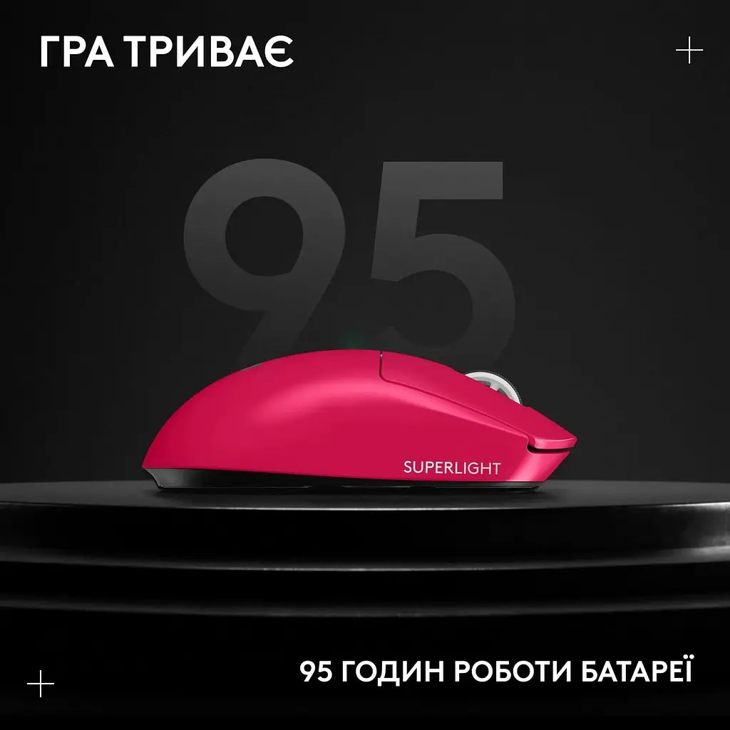Бездротова миша Logitech G Pro X Superlight 2 LightSpeed Wireless Magenta (910-006797) - фото 13