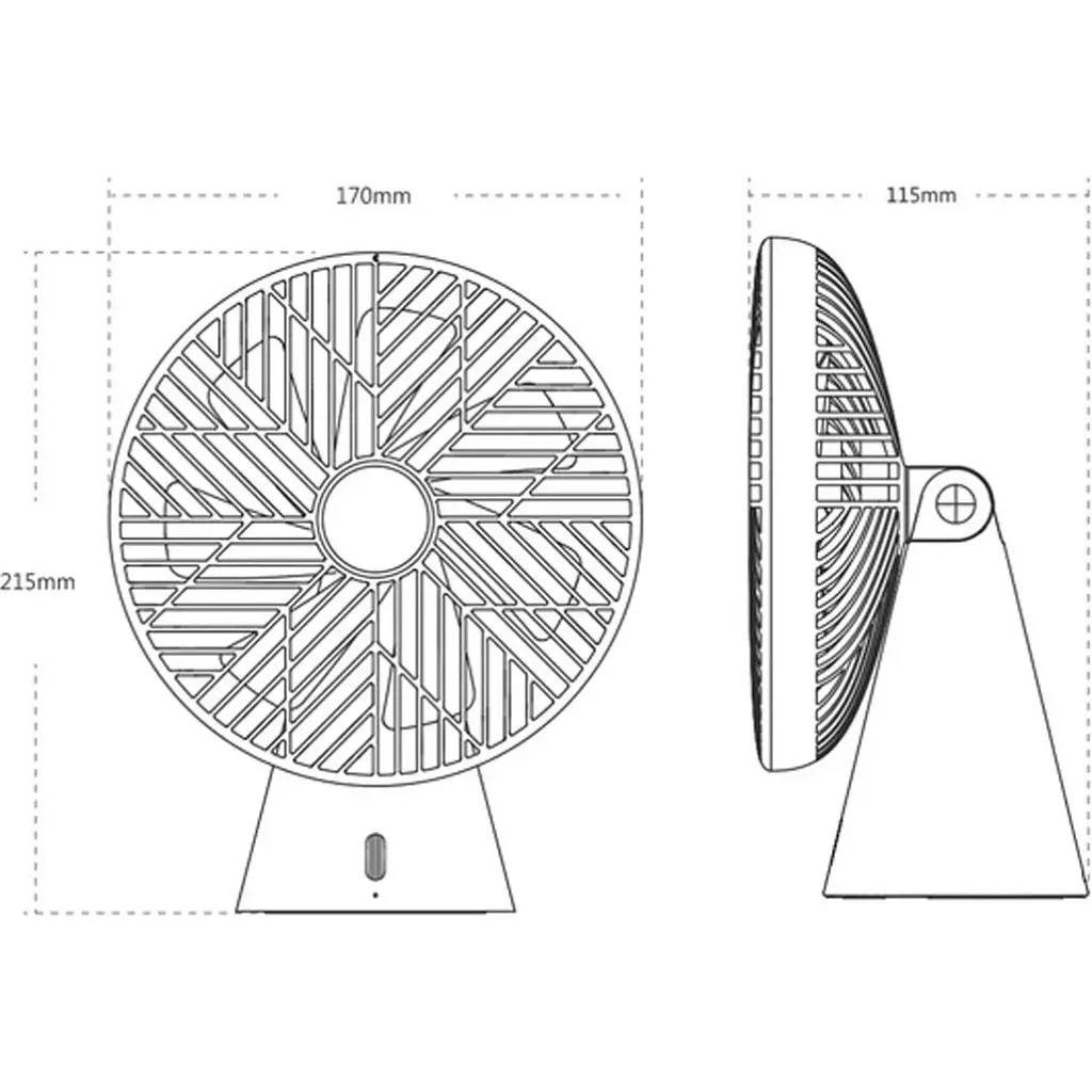Портативний вентилятор Sothing Forest Desktop Fan DSHJ-S-1907 Red - фото 2