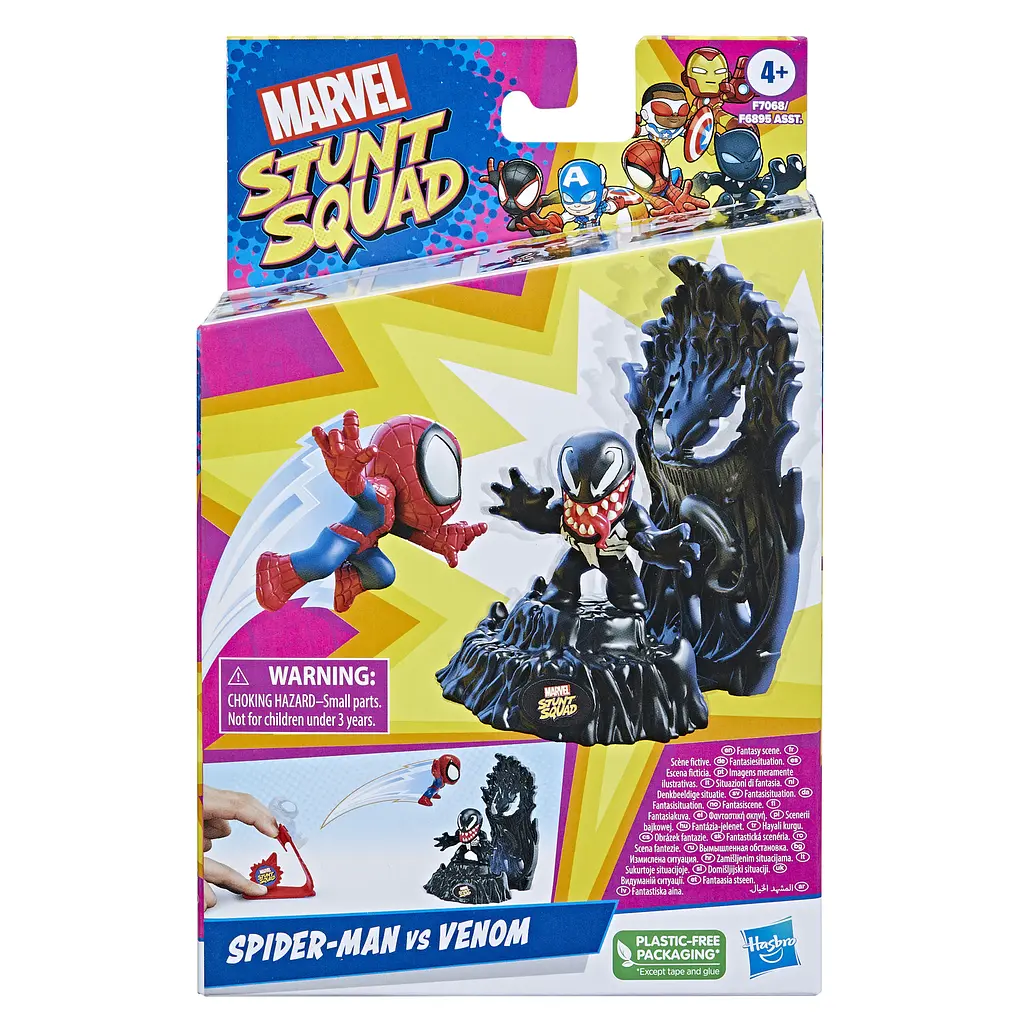 Набір іграшковий Hasbro Marvel Stunt Squad Герой проти лиходія Spider-Man vs Venom (F6895_F7068) - фото 4