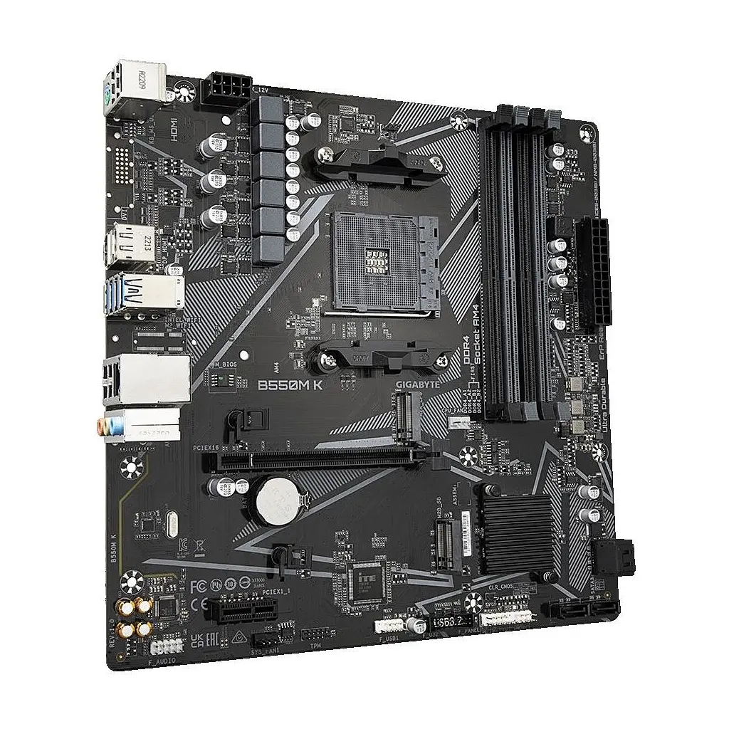 Материнська плата GIGABYTE B550M K - фото 2