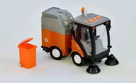 Сміттєзбиральна машина WY 680 A, інерція, світло, звук, в коробці (6974060113113) Помаранчевий - фото 2