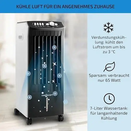 Мобильный кондиционер-вентилятор OneConcept MCH-1 3-в-1 (10029739) - фото 2