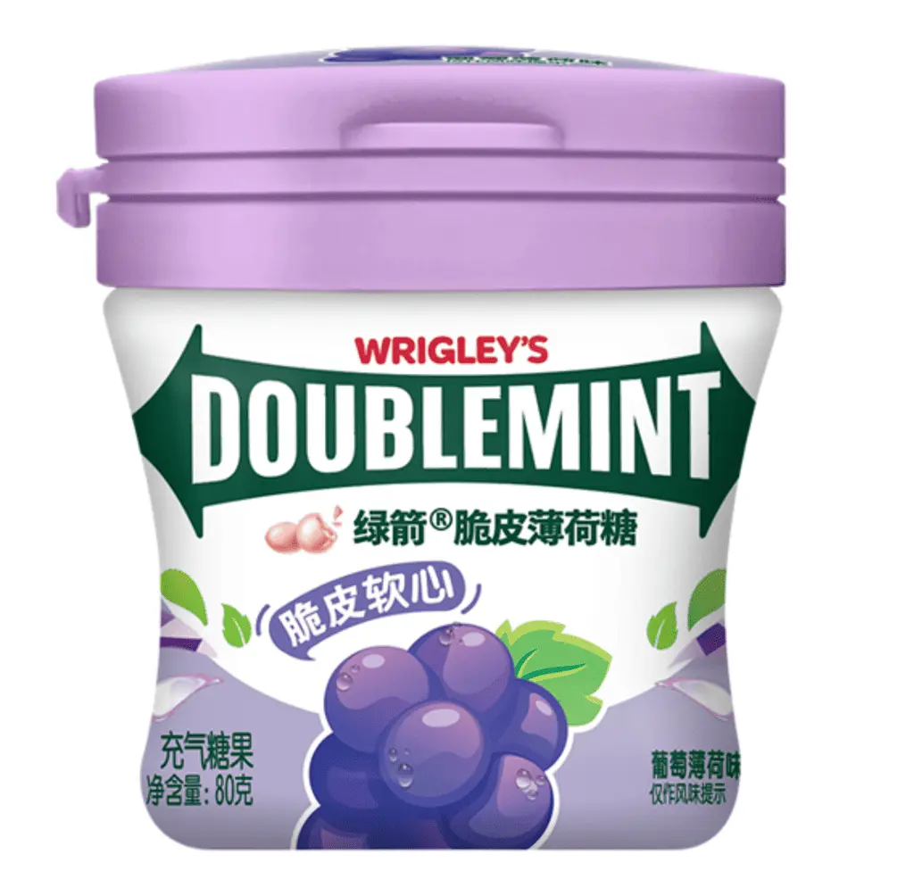 Драже Wrigley's Doublemint Crispy Mints Grape Mint 80г