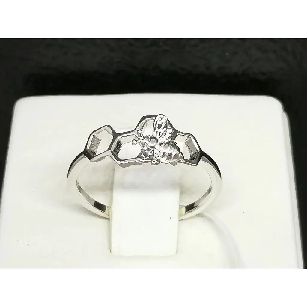 Срібне кільце Silvex 925 Бджілка. Артикул К2/1120 16 - фото 4