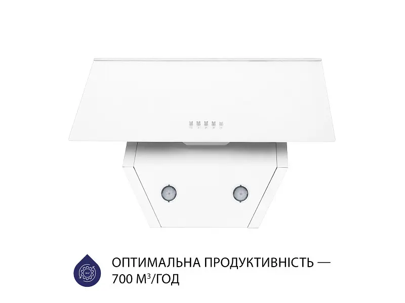 Витяжка Minola HDN 6222 WH/INOX 700 LED - фото 4
