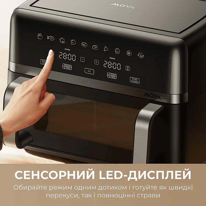 Мультипіч Mova AeroChef FD20s Pro Black (AF-5518ATB-S) - фото 6
