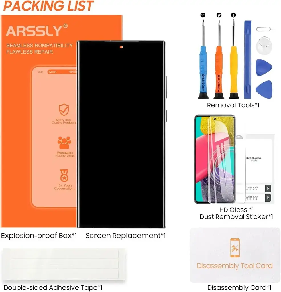 Заміна екрана для РК-дисплея Samsung S23 Ultra SM-S918U S918W, Amazon, Німеччина - фото 3