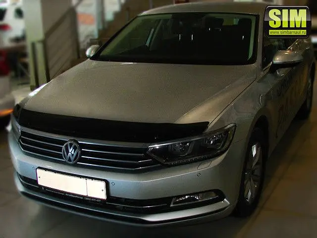 Дефлектор капоту мухобійка Volkswagen PASSAT В8 2015- - фото 2