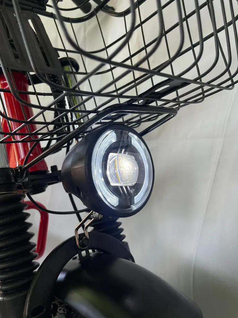 Электровелосипед двухместный Minako Monster (2000W 60V 36Ah) + Тормоз гидравлика Красный - фото 4