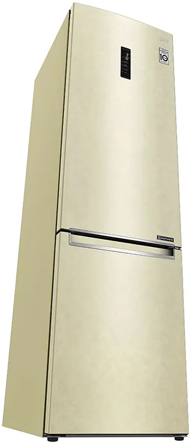Холодильник LG GA-B509SEKM 203х68х60см 2 дв холодильне відділення 277 л морозильне відділення 107 л A++ NF Інв Диспл. зовнішні Бежевий (GA-B509SEKM) - фото 4