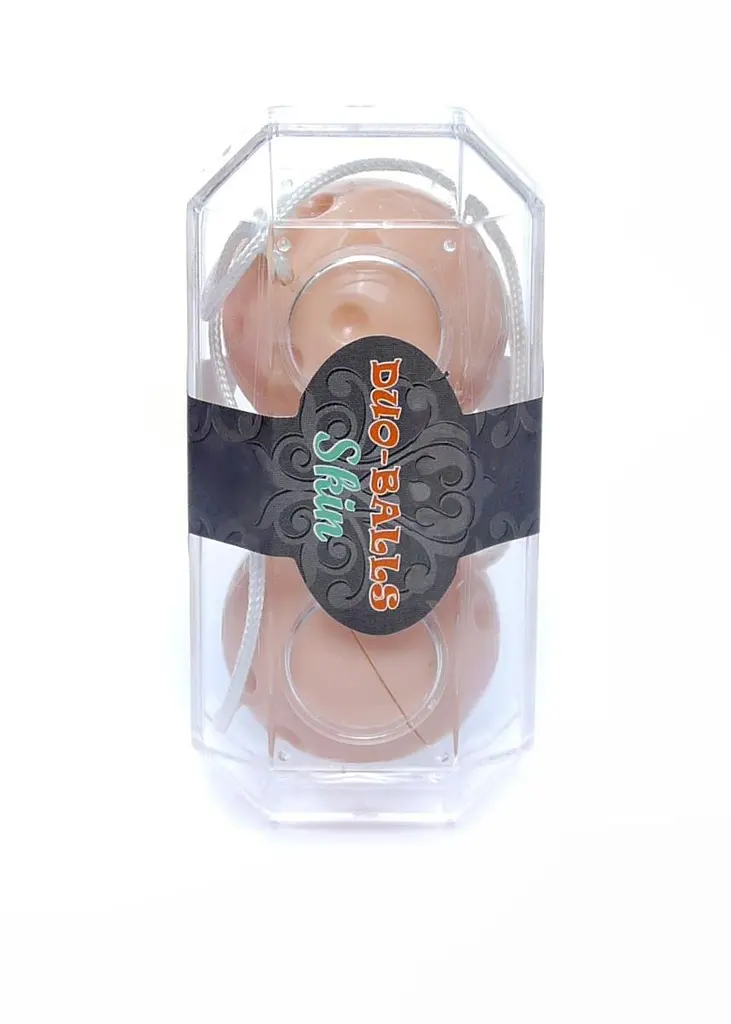 Вагинальные шарики Duo-Balls Skin, 21 см, бежевый - фото 6