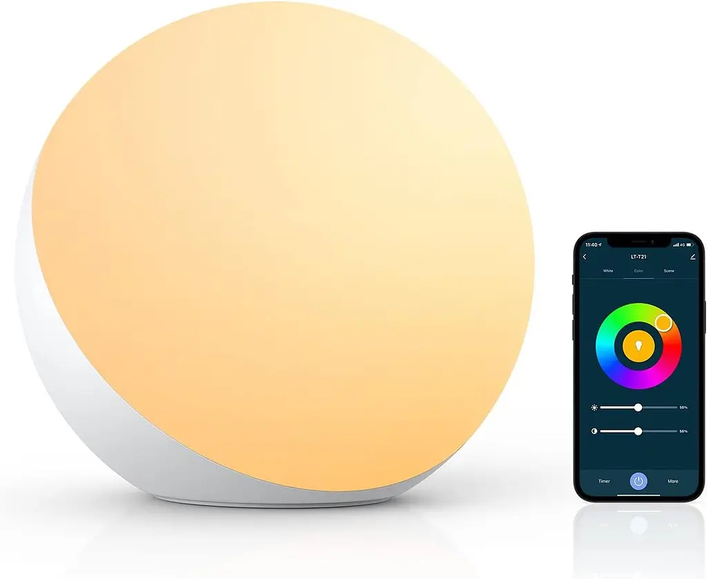 Розумний RGB світильник Hevri із регулюванням яскравості та підтримкою Alexa