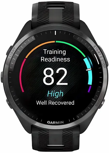 Смарт-годинник Garmin Forerunner 965 Carbon Gray Titanium Bezel w. Blk Case and Blk/Powder Gray S. Band (010-02809-00) - фото 2