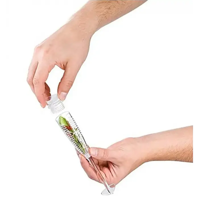Скляний дозатор оливи 500 мл, Simple Glass Oil Bottle - фото 6
