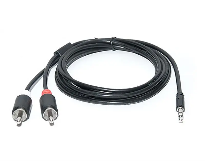 Аудіо-кабель Real-el Audio Pro 3.5 мм/2xRCA M/M 1.8 м чорний EL123500042