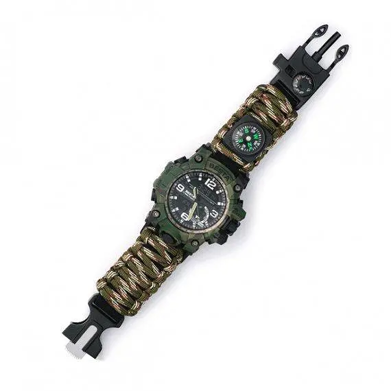 Чоловічий наручний годинник Besta Military з компасом (Камуфляж) - фото 10