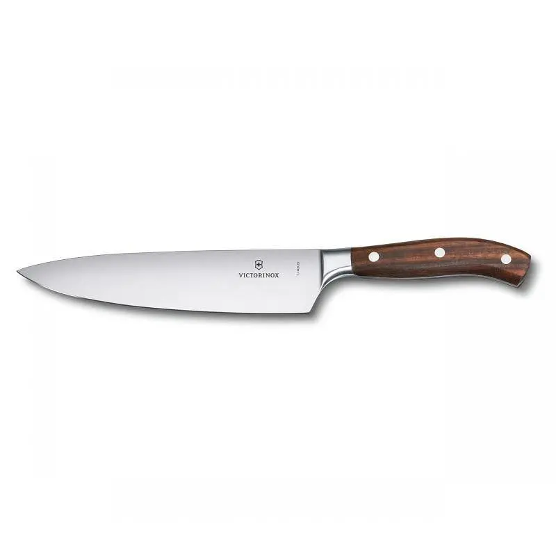 Набір кухонний Victorinox Grand Maitre Сhef's Wood Cutlery Block 6шт з дерев. ручкою з підставкою (5 ножів, віделка) - фото 6