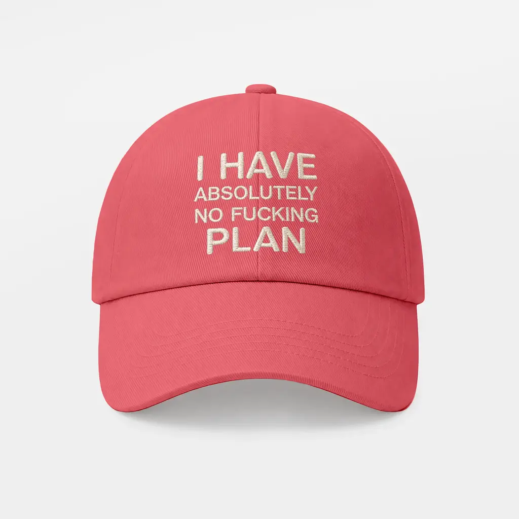 Кепка «I HAVE ABSOLUTELY NO FUCKING PLAN» рожева - фото 6