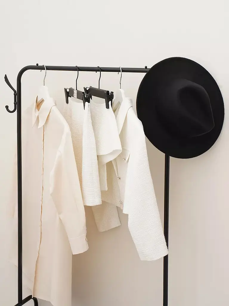 Вішалка для одягу з полицями для взуття Clothes Rack Up / Металева підлогова стійка 170×60×26 см - фото 3