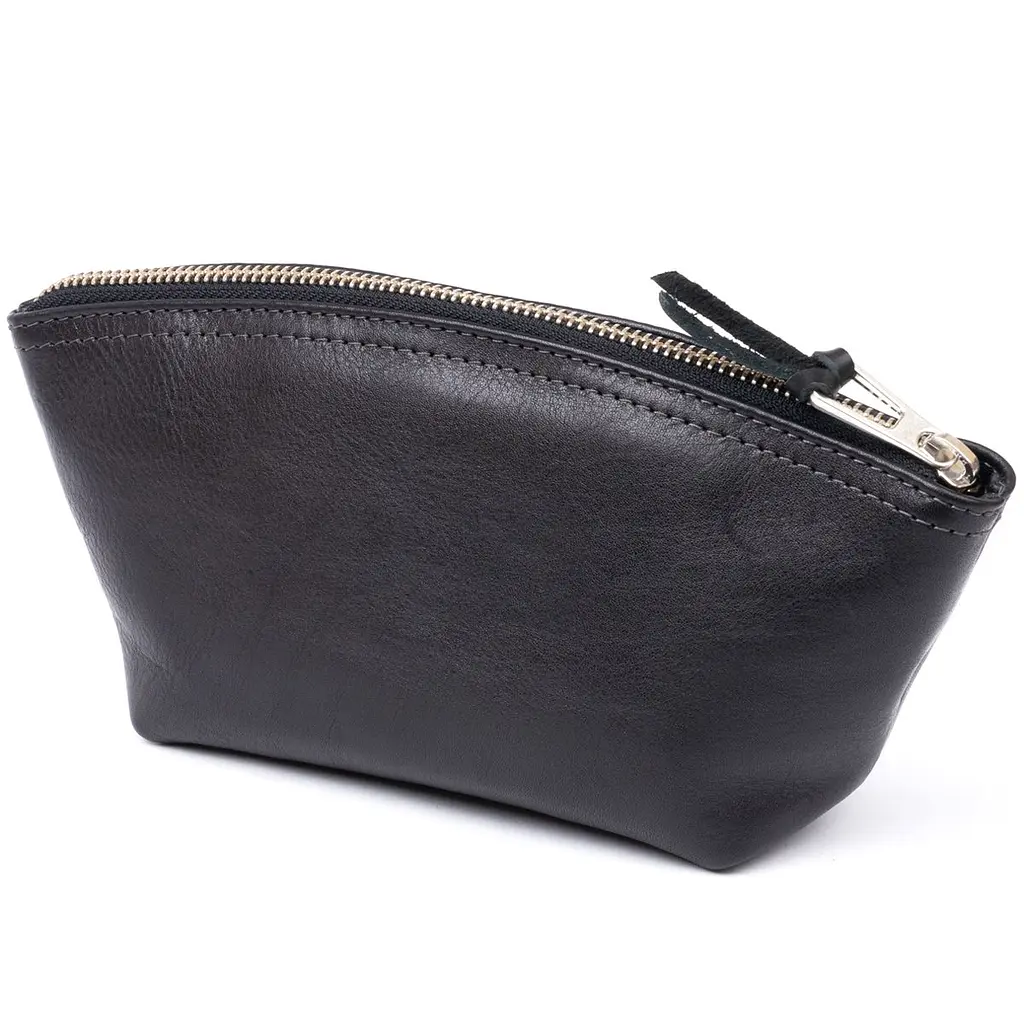 Жіноча косметичка зі шкіри Amelin Grande Pelle 11302 чорна - фото 2