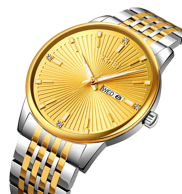 Наручные часы мужские 9323TGDGD Silver/Gold-Gold Skmei acs0030913 - фото 2