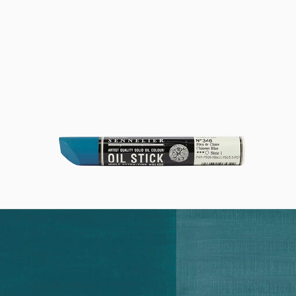 Фарба олійна у формі пастелі Sennelier Oil Stick, 38 мл, S1, Китайський блакитний (Chinese Blue) - фото 2