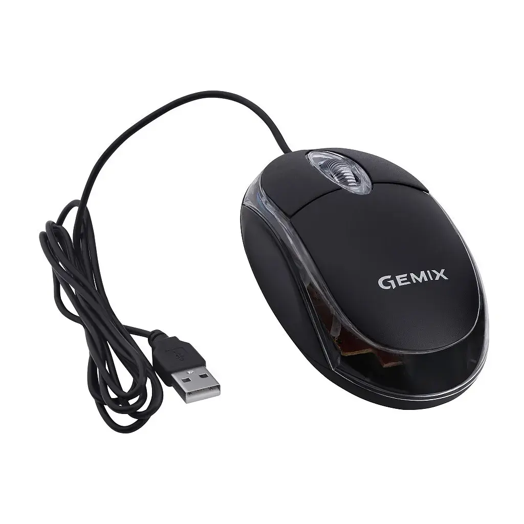 Мишка Gemix GM105 USB black (GM105Bk) - фото 4