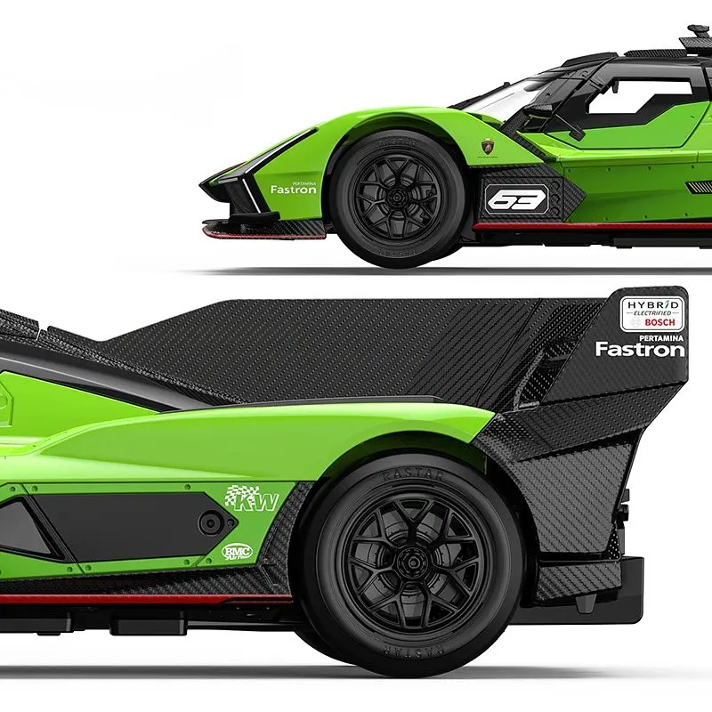 Машинка Lamborghini SC63 зеленый RASTAR модель 1:14 Автомобиль на дистанционном управлении + пульт - фото 4