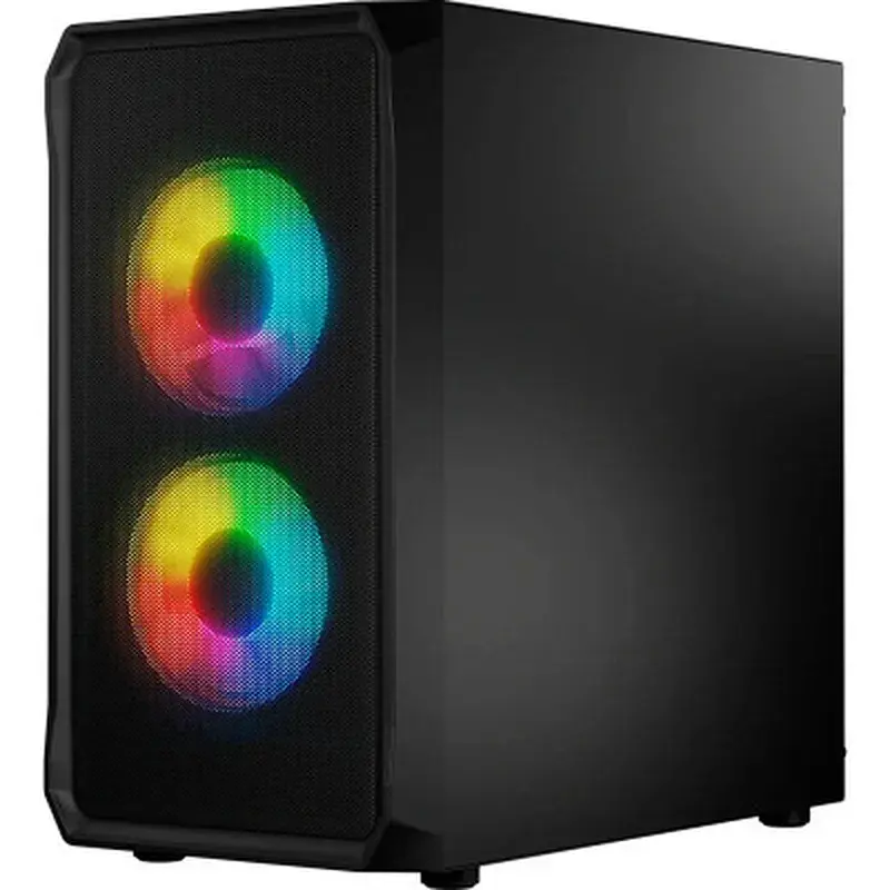 Корпус для ПК Logic concept PORTOS MESH+GLASS ARGB fans 3x120mm BLACK (AM-PORTOS-10-0000000-0002) - фото 2