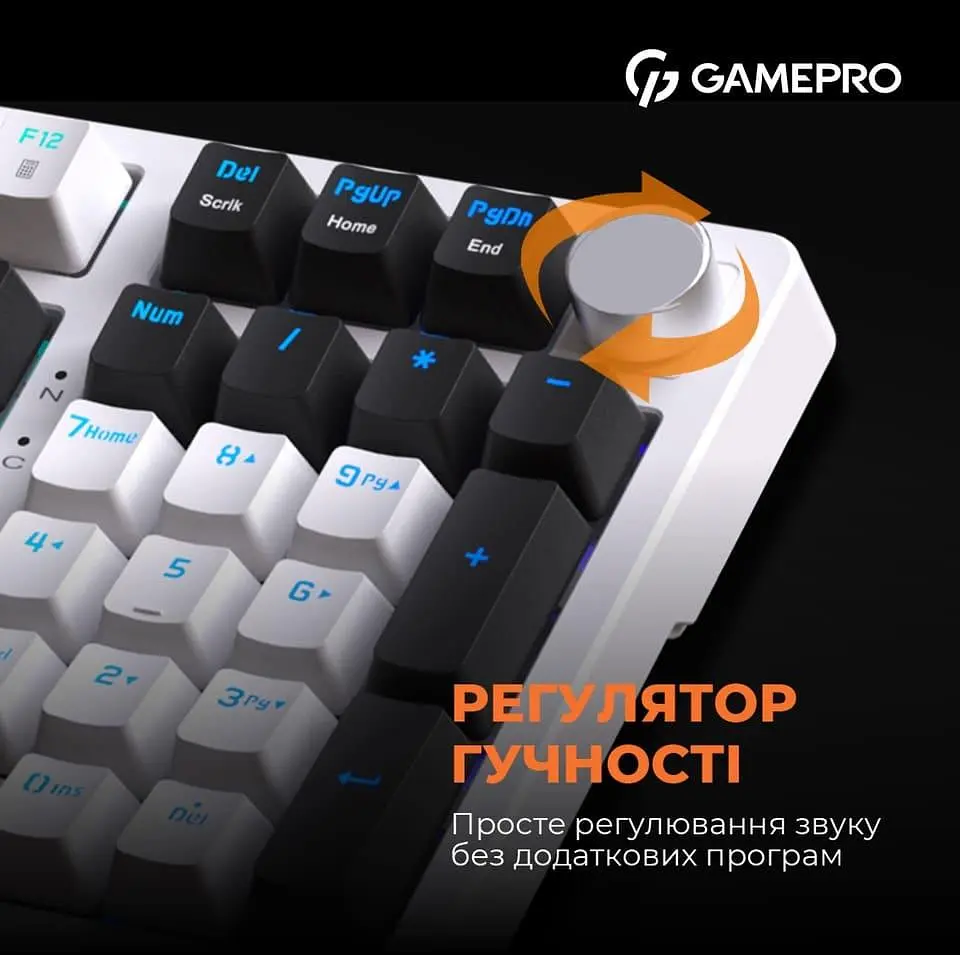 Клавіатура GamePro MK170W Outemu Red Hot-Swap RGB USB White (MK170W) - фото 14