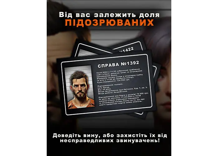 Настільна гра Dangel Games Тихо, суд іде! (укр.) (DG002UA) - фото 3
