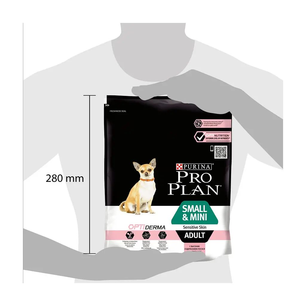 Сухий корм для собак Purina Pro Plan Small&Mini Sensitive Skin з лососем 700 г (7613035120808) - фото 3