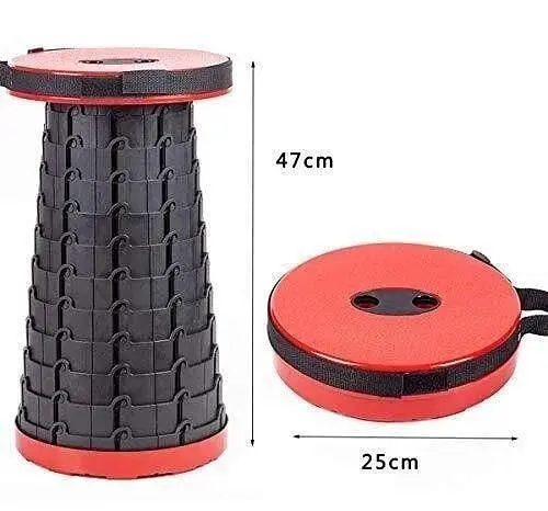 Складаний туристичний стілець 47 см Telescopic stool / Складаний телескопічний стілець для пікніка, риболовлі - фото 3