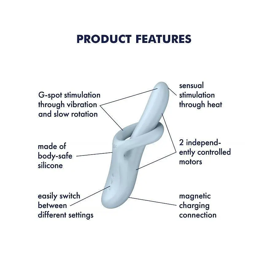 Вібратор-кролик Satisfyer Heat Flex 4 - фото 3