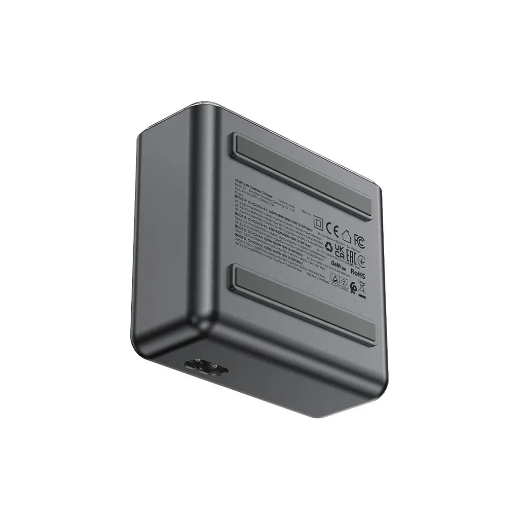 Зарядний пристрій Acefast 4xUSB 218 Вт (3xUSB-C + USB-A) GaN Z4 швидке заряджання (6974316282587) - фото 7