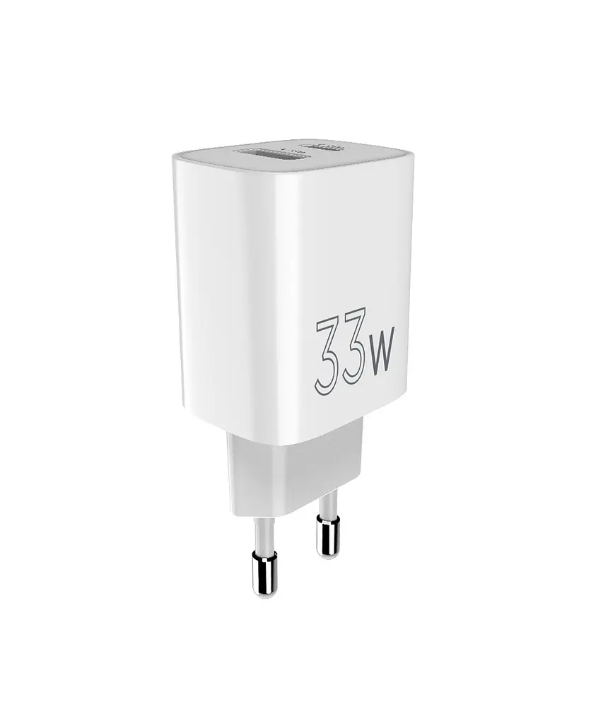 Мережевий зарядний пристрій Sigma mobile X-power 33W GaN, PD, QC (1xUSB-C + 1xUSB-A) Білий (PS33-01) - фото 9