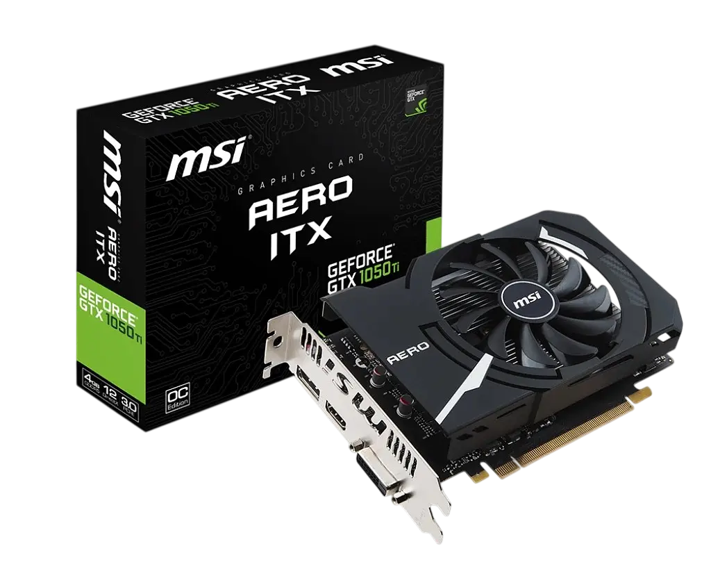 Відеокарта GeForce GTX 1050 Ti 4GB MSI Aero ITX OCV1 Aero ITX OC (GTX 1050 Ti AERO ITX 4G OCV1) Б/В - фото 4