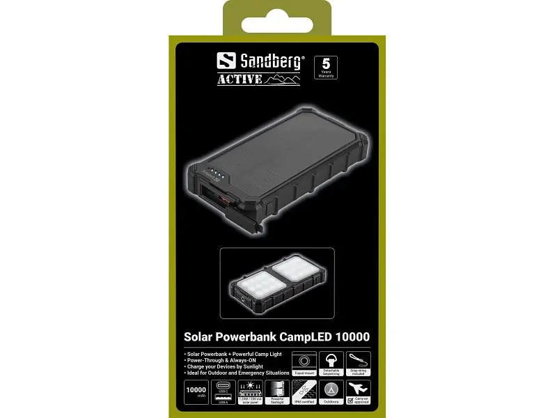 Зовнішній акумулятор (Power Bank) Sandberg Solar 10000mAh Black (421-23) - фото 8