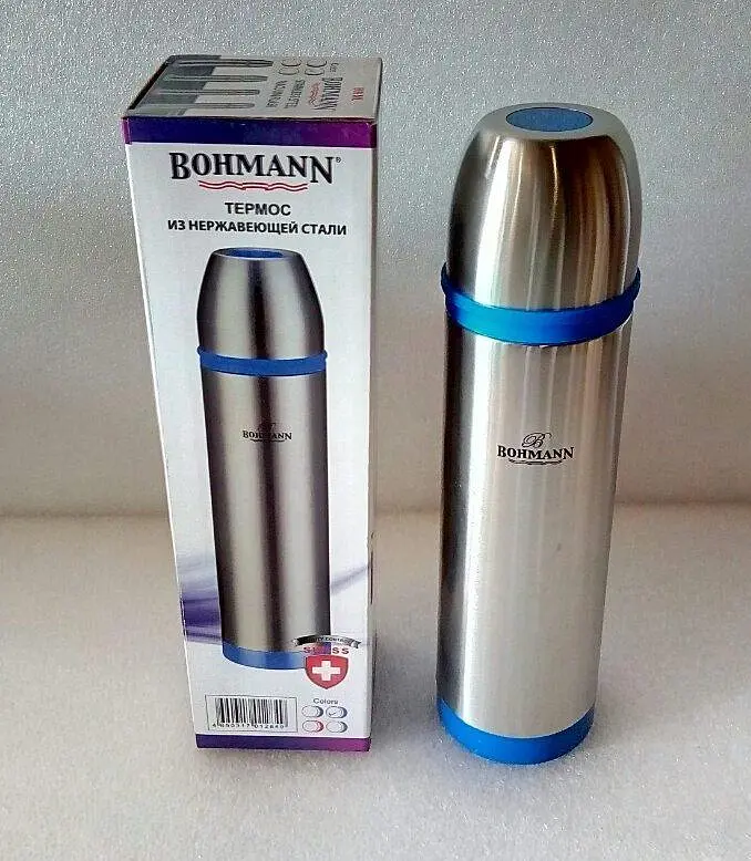 Термос Bohmann BH-4491 0.8л blue - фото 2