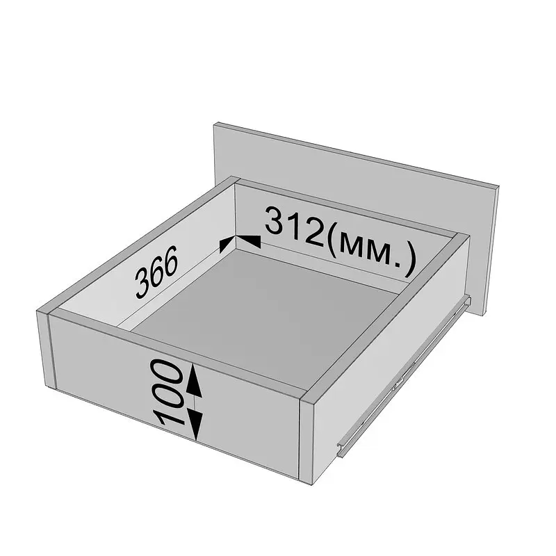 Буфет кухонний Idea К-92 Чорний / Білий - фото 7