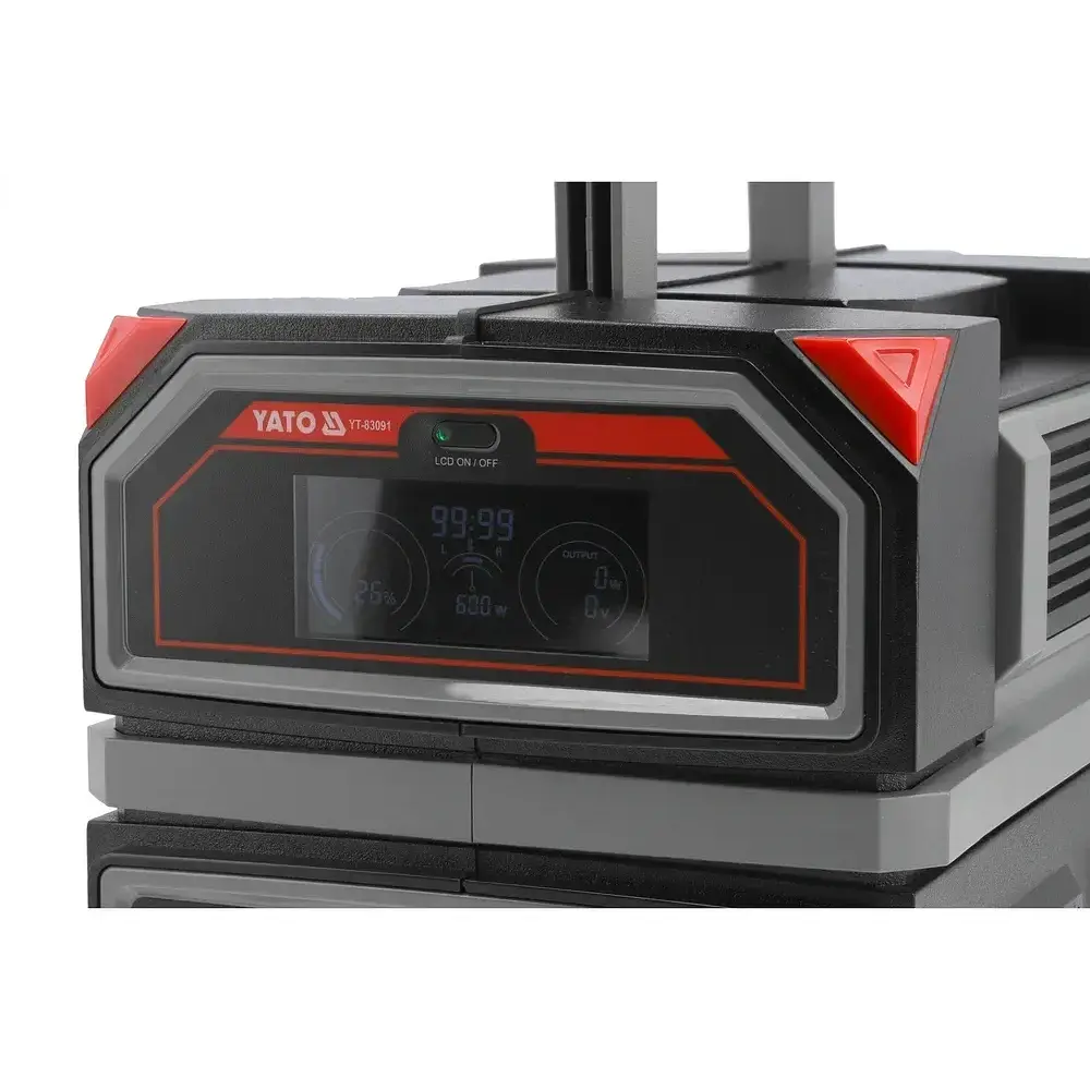 Портативная станция Yato 917 Вт/ч, выход 1.2 кВт, порты 230V AC / USB (YT-83092) - фото 3