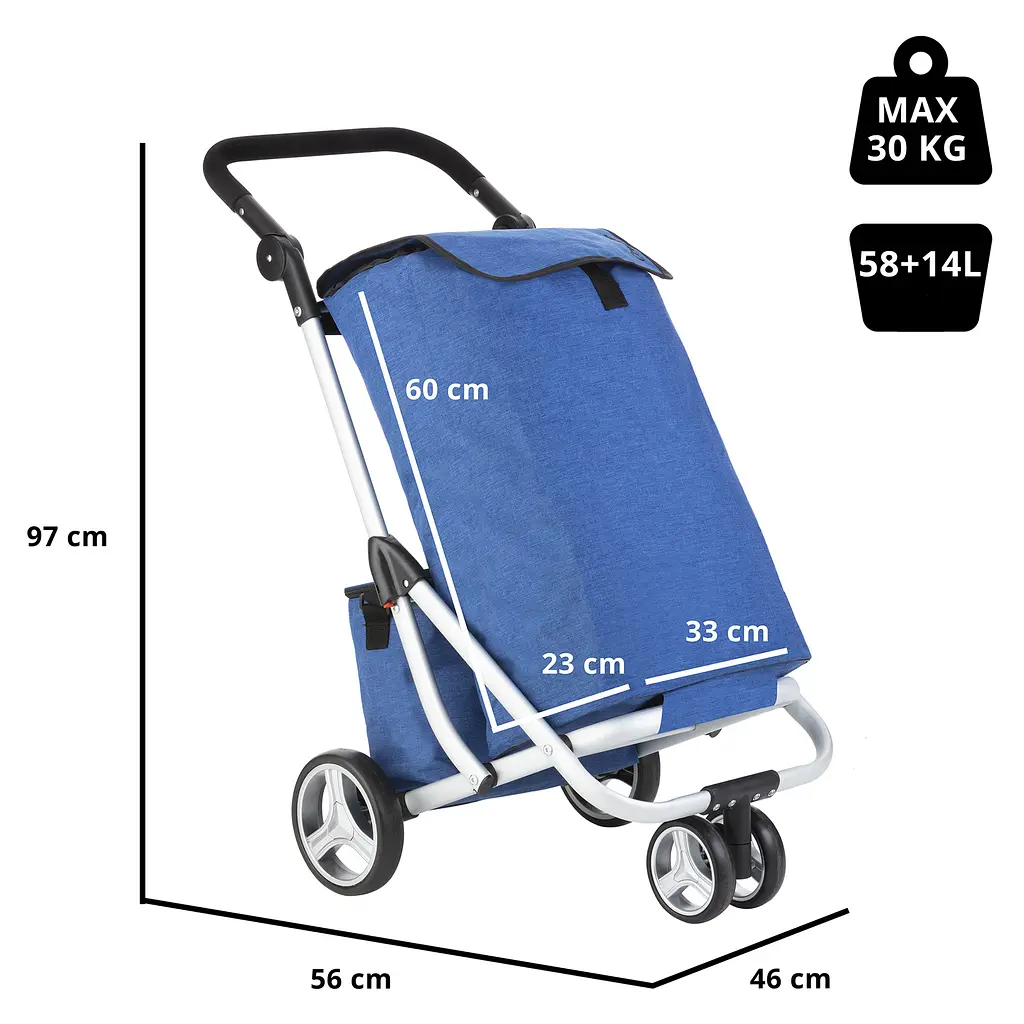 Сумка-візок ShoppingCruiser 3 Wheels Blue (650062) - фото 4