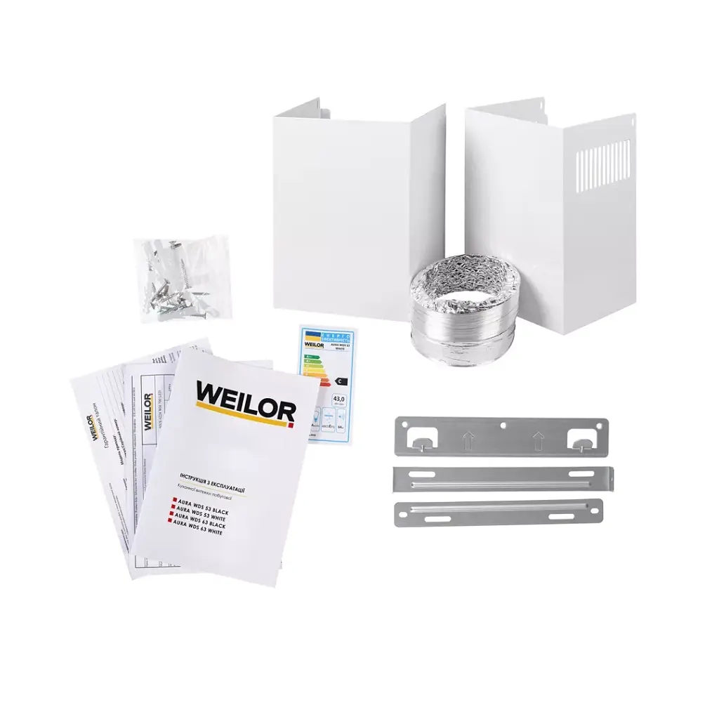 Витяжка декоративна похила Weilor Aura Wds 53 White - фото 12